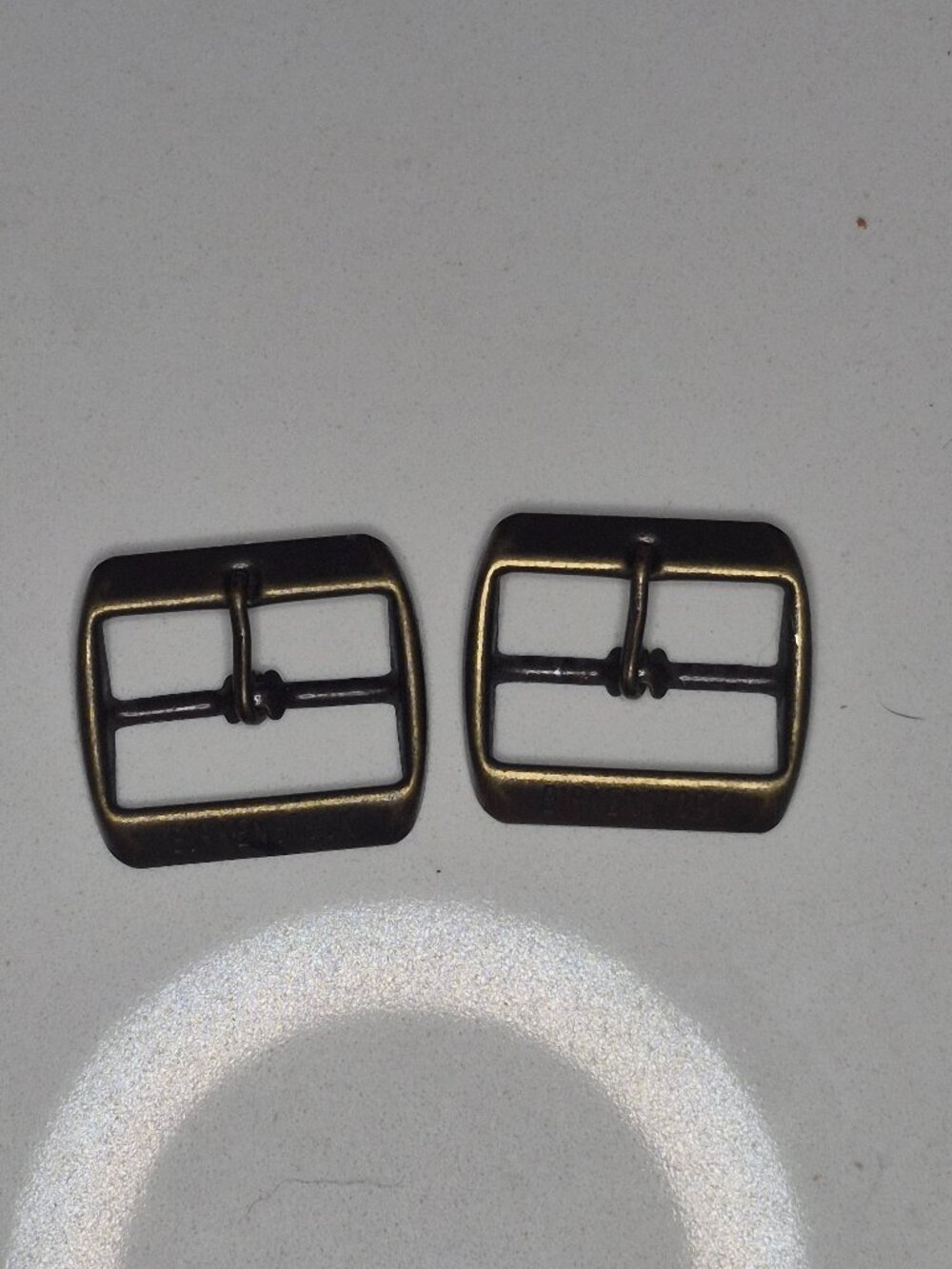 Birkenstock 1-1/4in Antique Brass Replacement Buckles Pair Sandal Repair